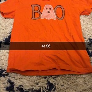 Jellypop Orange 'Boo' Ghost Tee